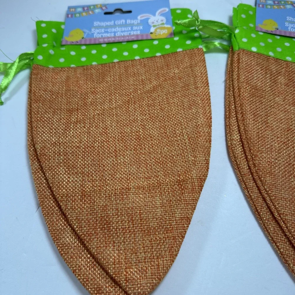 Easter Carrot Shaped Gift Bags Sacks 6